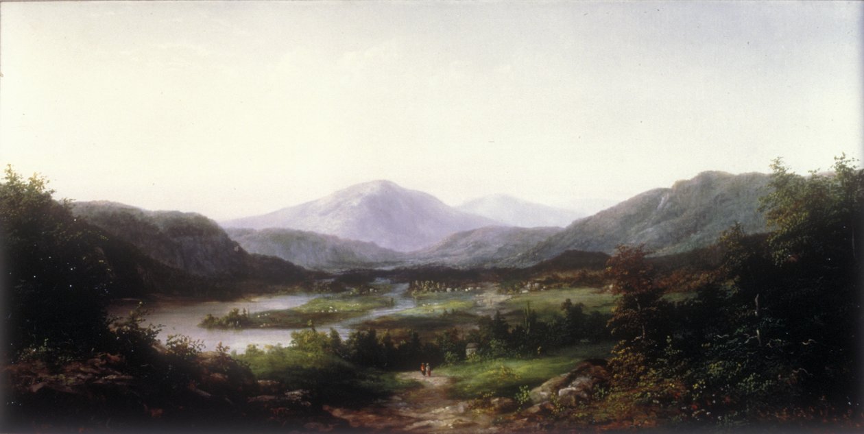 Mount Washington, Conway Valley, New Hampshire (öljy kankaalle) tekijältä William Charles Anthony Frerichs