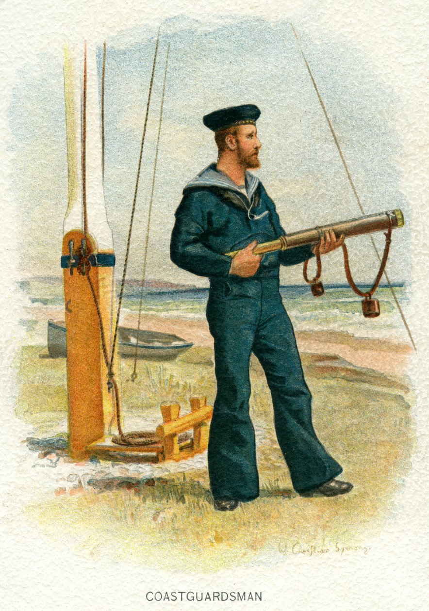 Brittiläinen rannikkovartiosto, c1890-c1893 tekijältä William Christian Symons