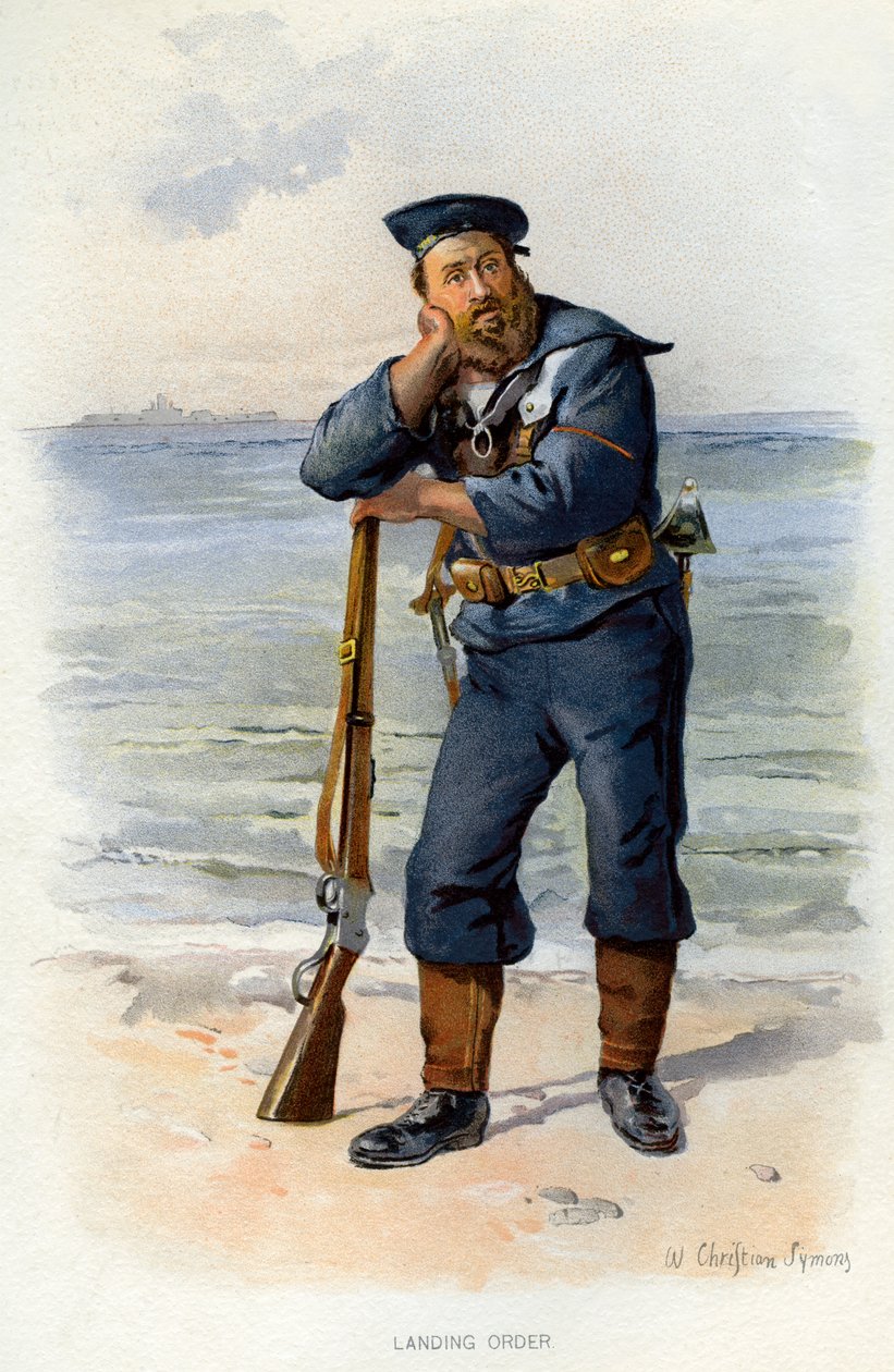 Laskeutumismääräys, c1890-c1893. tekijältä William Christian Symons