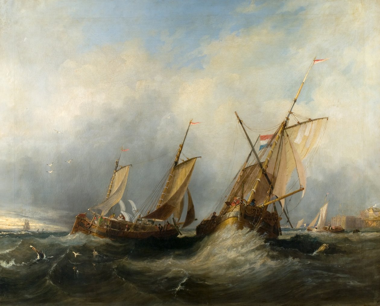 Hollannin merenkulkualukset vievät Brillin tekijältä William Clarkson (attr. to) Stanfield