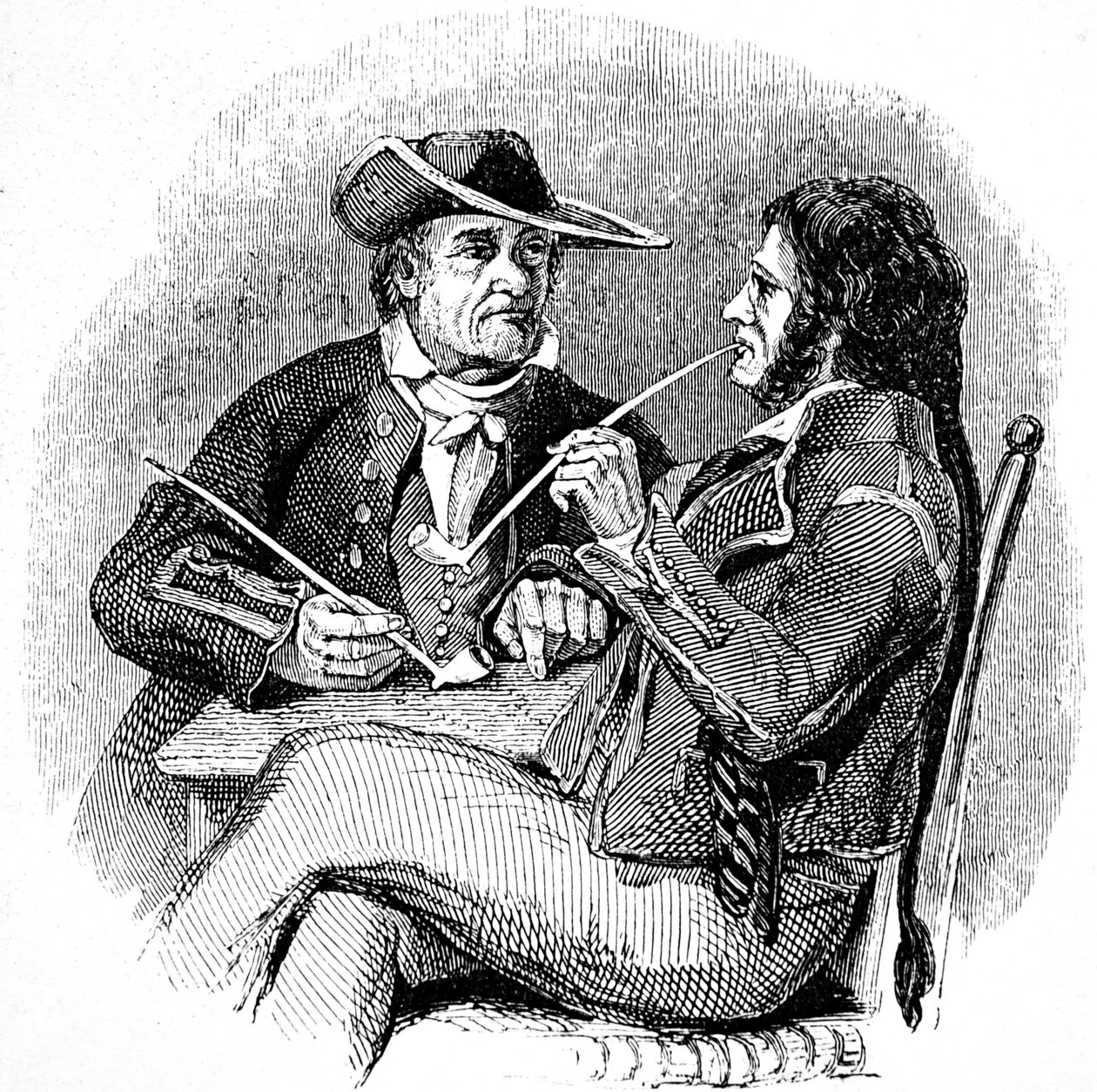 Vanhat suolat (merimiehet, merimiehet), nauttien piippusta tupakkaa tekijältä William Clarkson (manner of) Stanfield