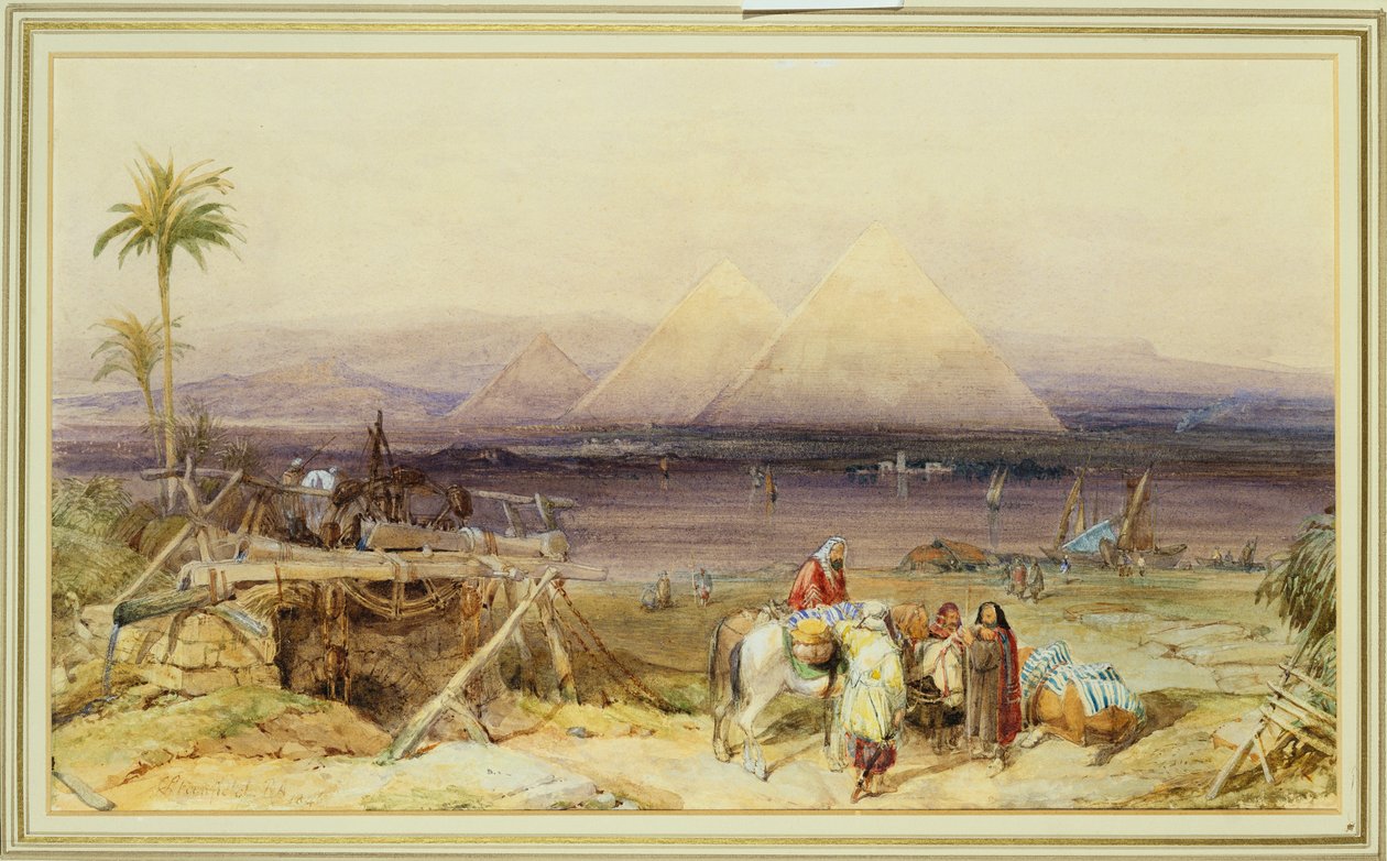 Niilillä, Egyptissä, 1846 tekijältä Clarkson Frederick Stanfield