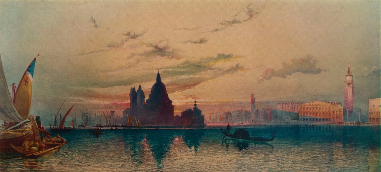 La Santa Salute, San Giorgio, Venetsia, vuodelta 1872 tekijältä William Collingwood Smith