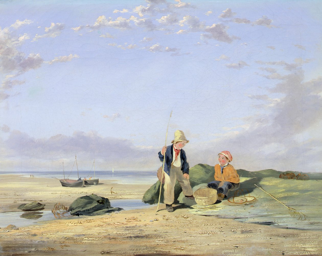 Figuurit rannalla (öljy kankaalle) tekijältä William Collins