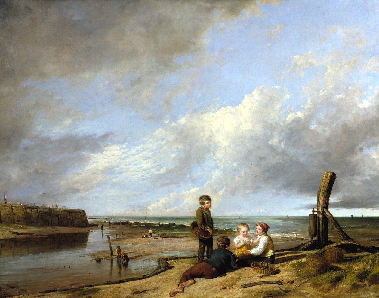 "Shrimp boys at Cromer", 1815 tekijältä William Collins