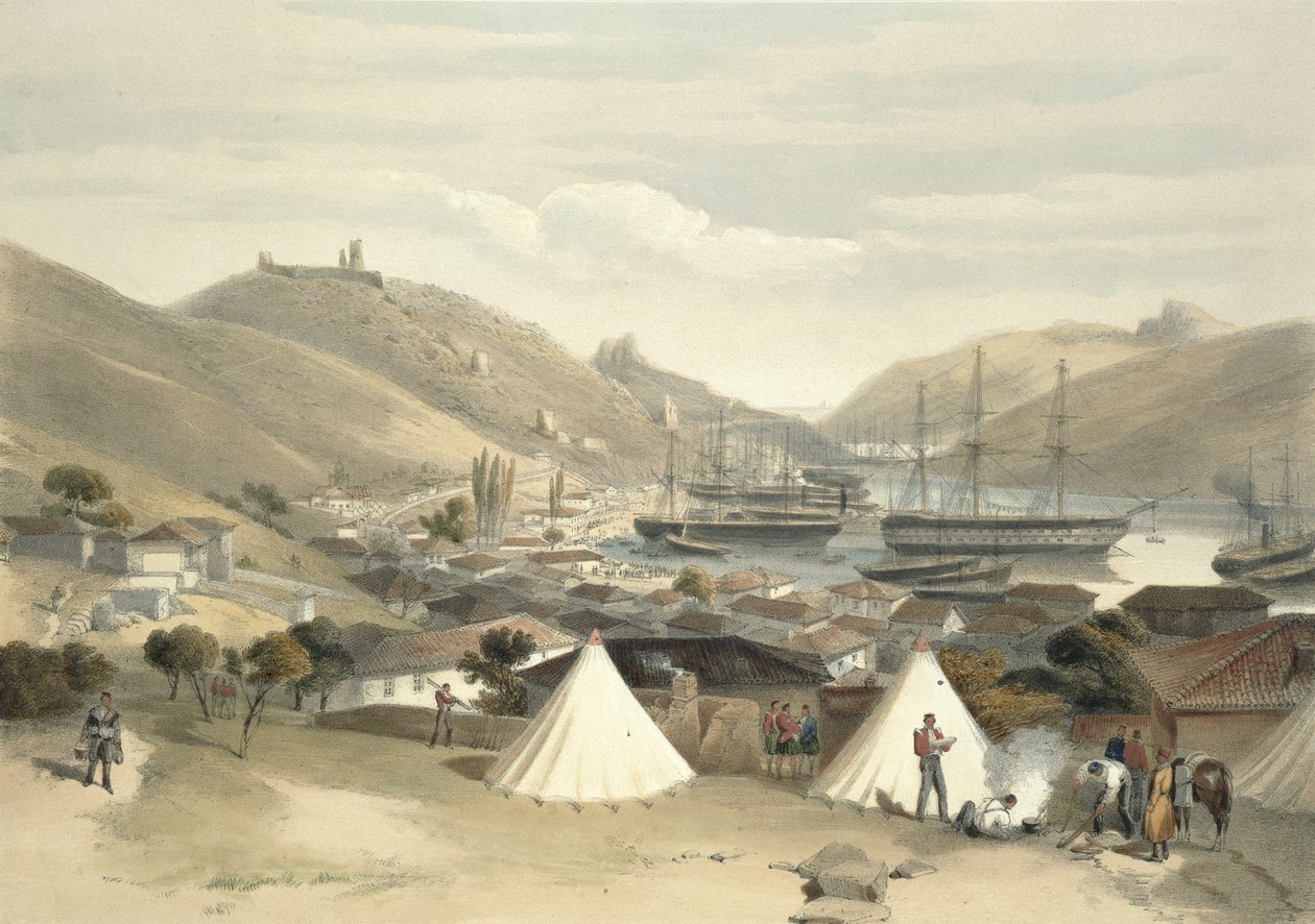 Balaklava, Katse kohti merta, levy "Sodan istuimesta idässä", 1856 tekijältä William Crimea Simpson