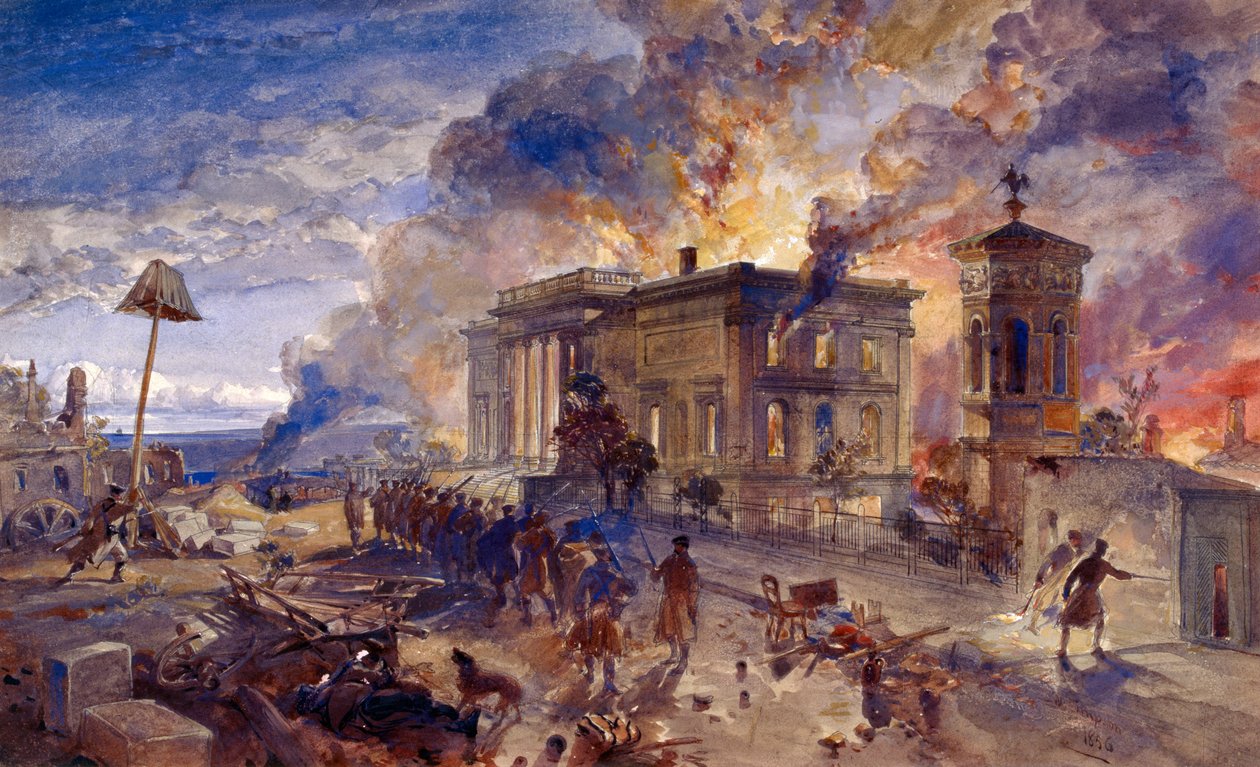 Tuulten palava temppeli, 1856 tekijältä William Crimea Simpson