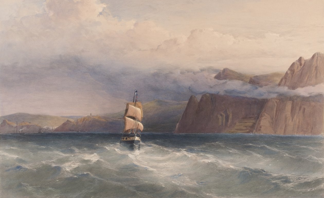 ? Cape Aiya. Katsotko pohjoiseen kohti Balaklavaa? tekijältä William Crimea Simpson