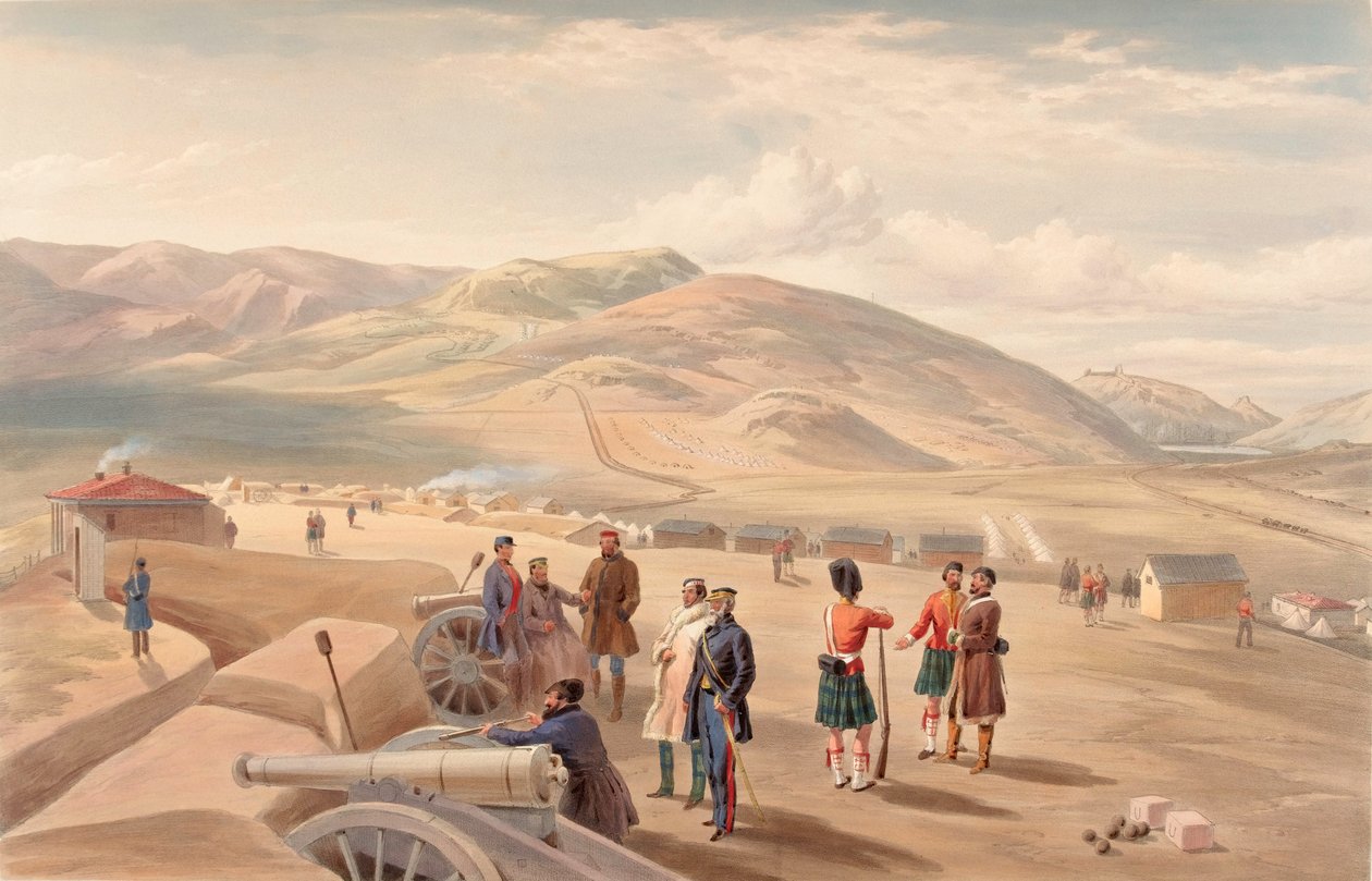 "Highland Brigade Camp, katse etelään?", 1855 tekijältä William Crimea Simpson