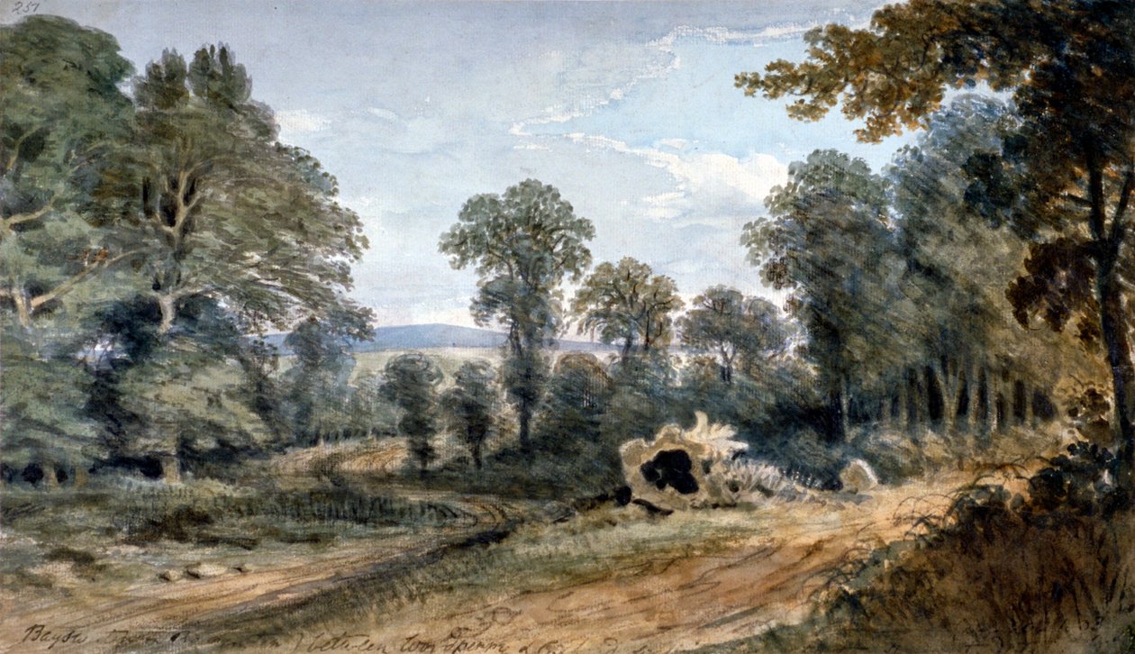 Näkymä Bayswater Hillille, Lontoo, 1803 tekijältä William Crotch