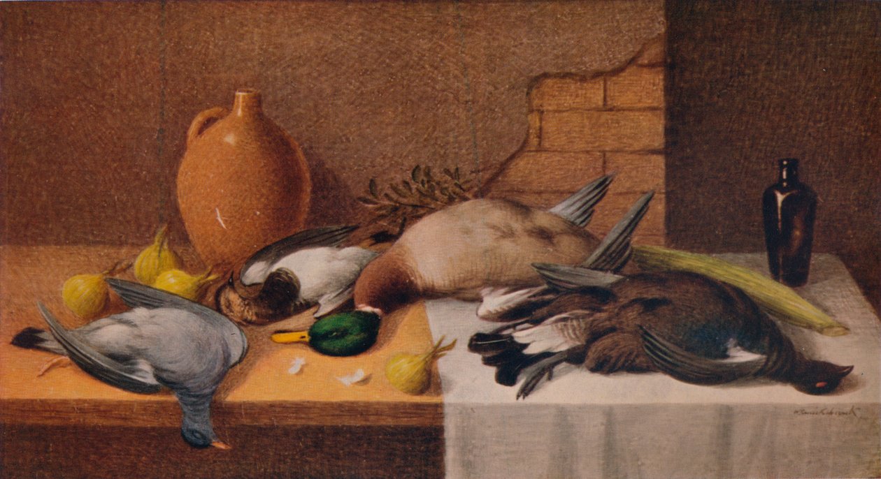 Still Life Game Birds, c1895 tekijältä William Cruikshank