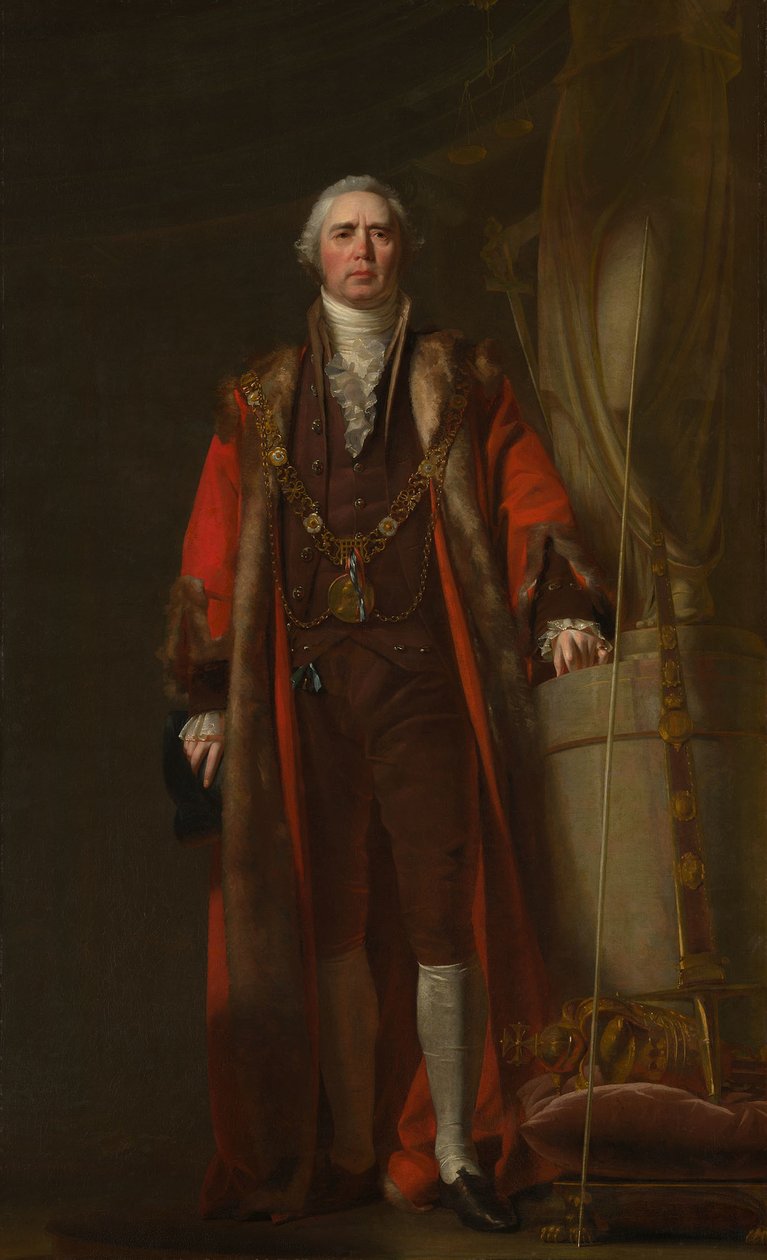 Charles Thorp Dublinin pormestarina, n. 1800 tekijältä William Cuming