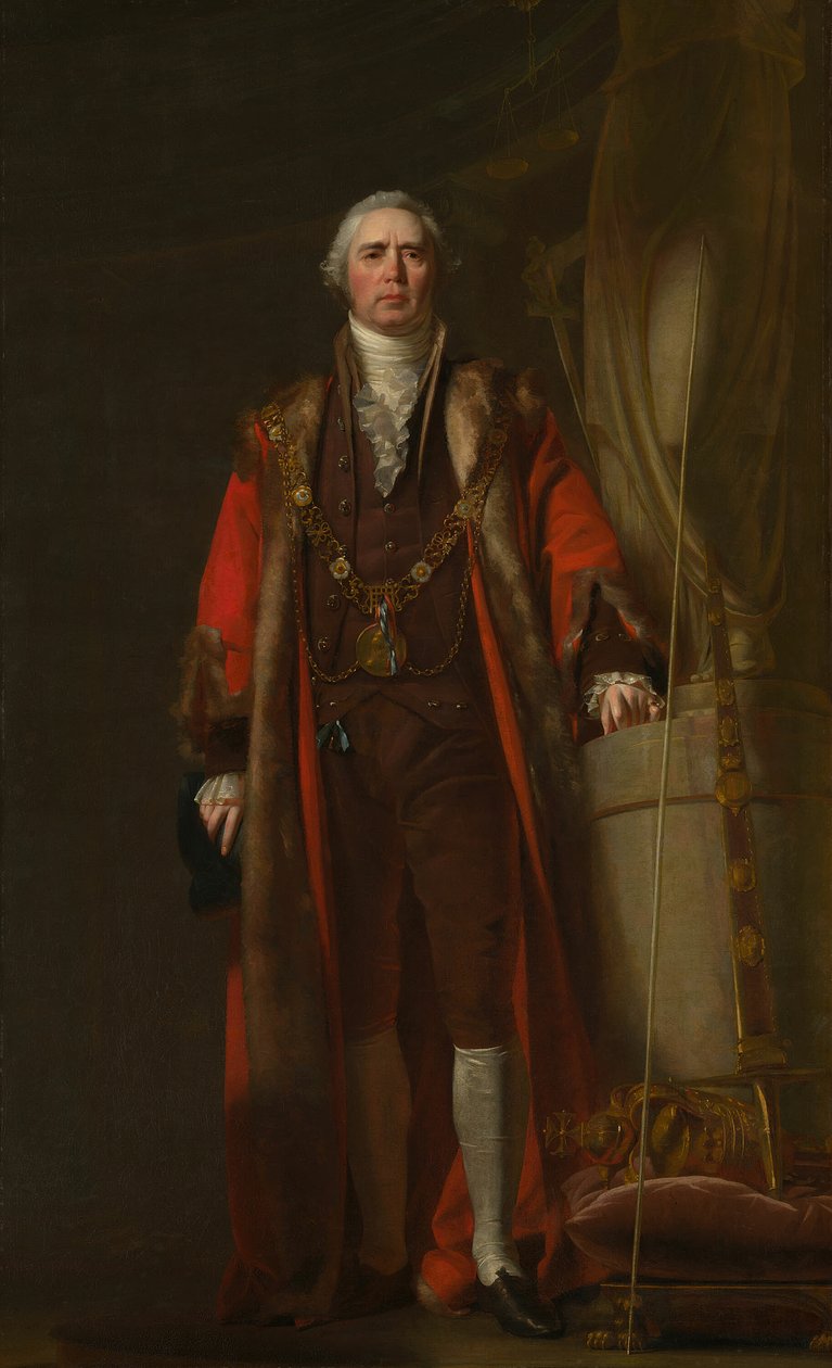 Charles Thorp Dublinin pormestarina, n. 1800. tekijältä William Cuming