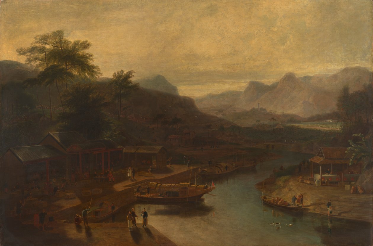 Näkymä Kiinassa: Teekasvin viljely tekijältä William Daniell