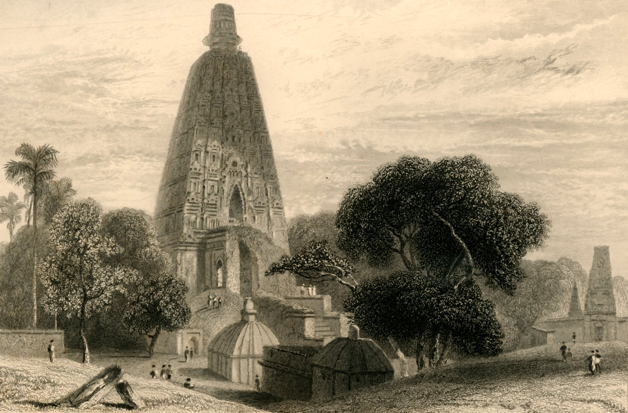 Suuri temppeli Bode Gyahissa, 1835. tekijältä William Daniell