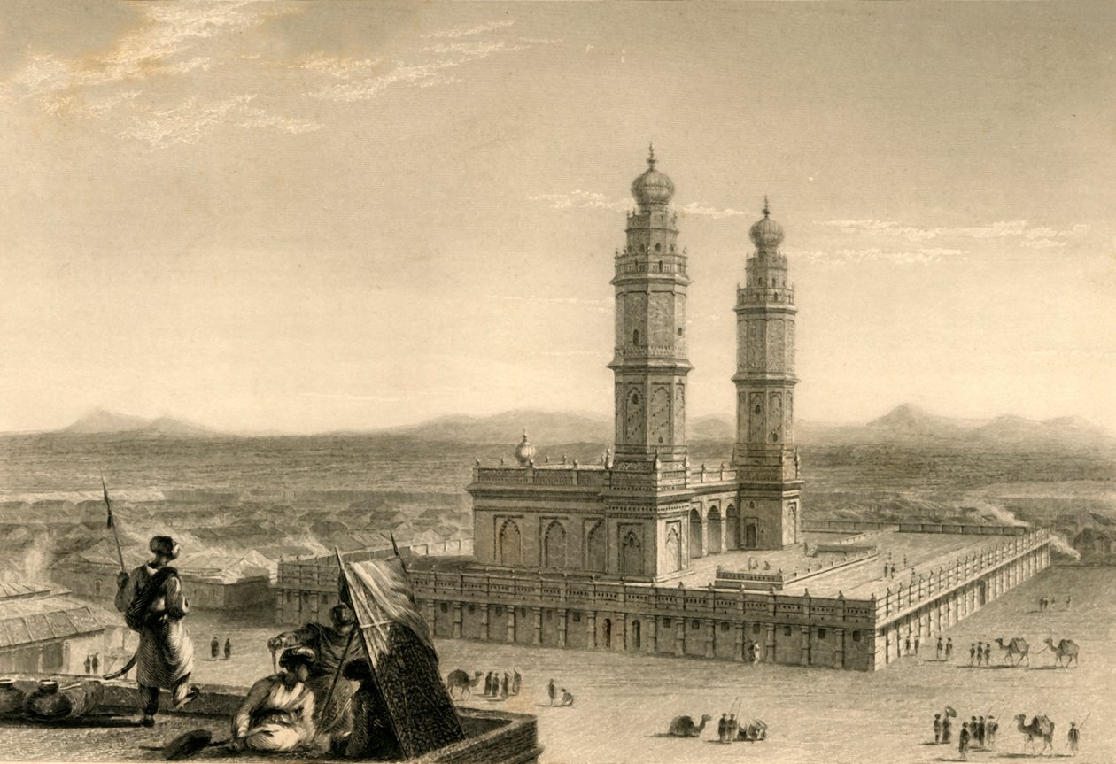Moskeija Coimbatoressa, 1835. tekijältä William Daniell