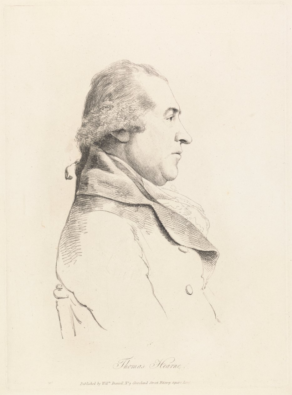 Thomas Hearnen muotokuvatutkimus tekijältä William Daniell