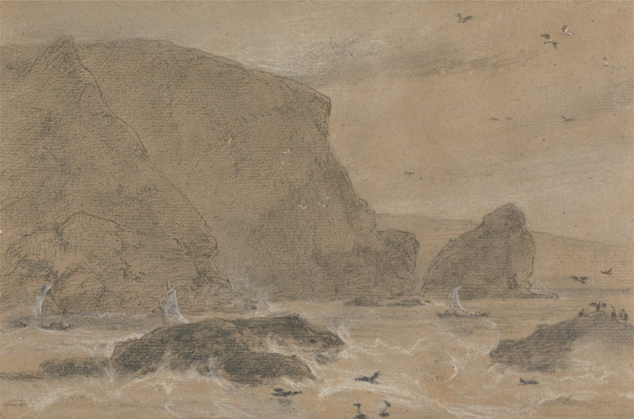 Samphire Rock, St. Agnes, Cornwall tekijältä William Daniell