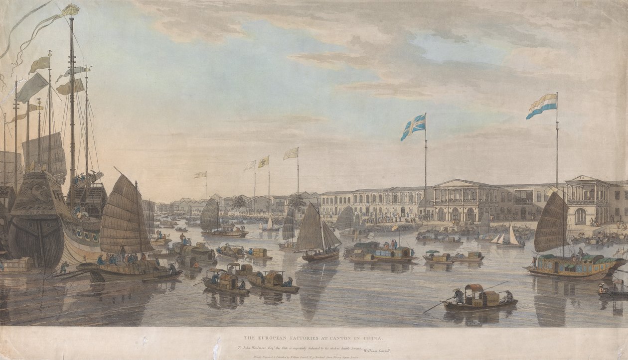 Eurooppalaiset kauppa-asemat Kantonissa Kiinassa tekijältä William Daniell