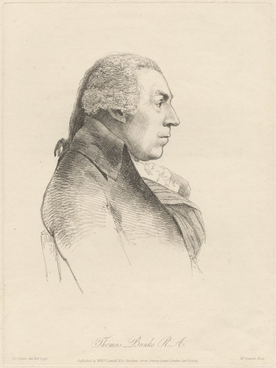 Thomas Banks, R.A. tekijältä William Daniell