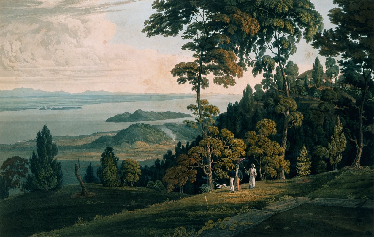 Näkymä Halliburtons Hilliltä, Prince of Wales Island tekijältä William Daniell