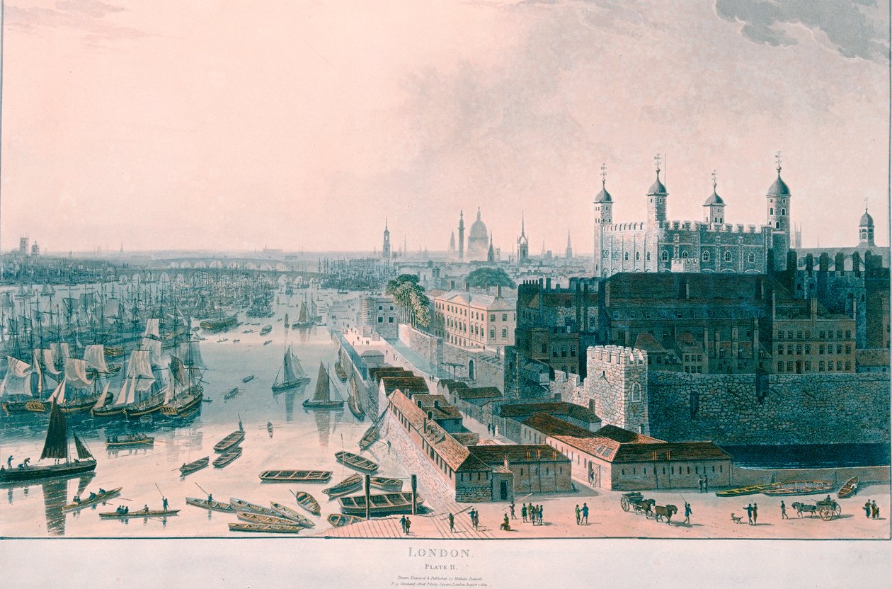 Näkymä Lontooseen, 1804 tekijältä William Daniell