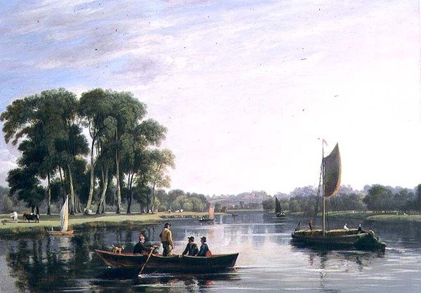 Näkymä Thamesille Richmondissa tekijältä William Daniell