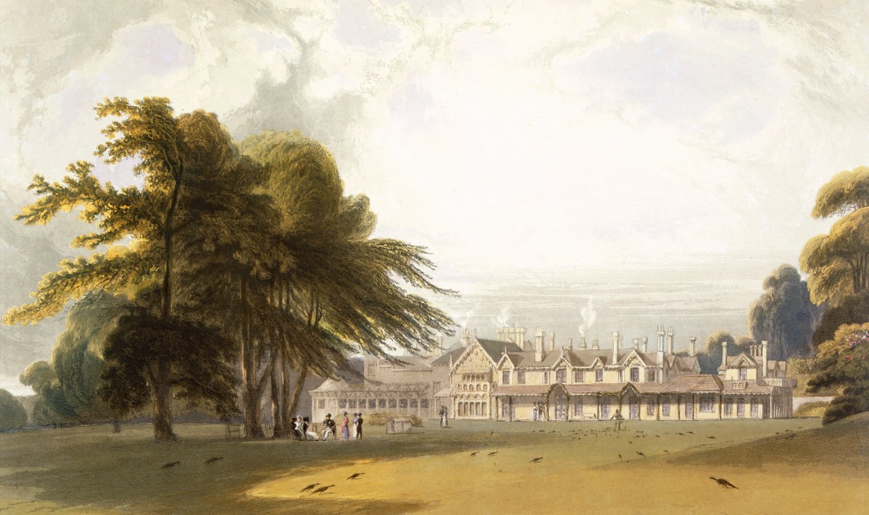 Windsor Park: Royal Lodge, c1827-30. tekijältä William Daniell
