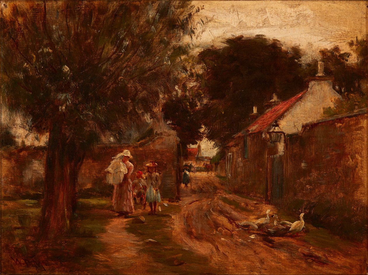 Koti kirkosta (öljy kankaalle) tekijältä William Darling McKay