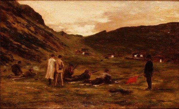 Rifle Range (öljy paperille) tekijältä William Darling McKay