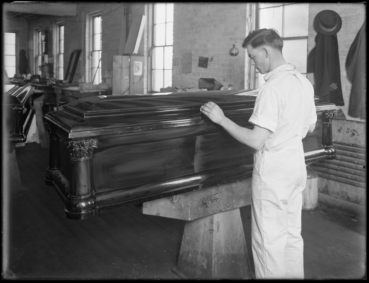 Tarkastamassa arkkua, Oneida, New York, 3. huhtikuuta 1916. tekijältä William Davis Hassler