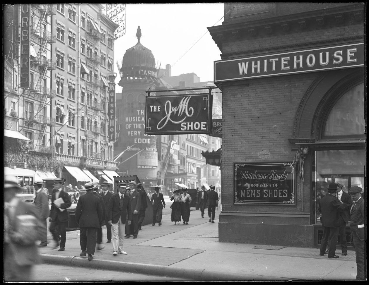 J ja M Shoe, 1429 Broadway, New York City, 2. elokuuta 1916. tekijältä William Davis Hassler