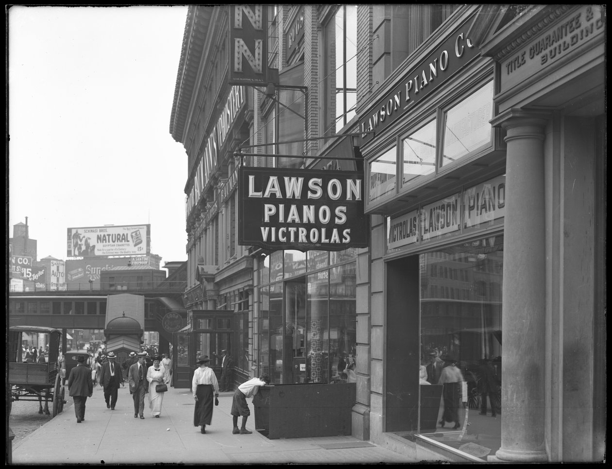 Kyltti Lawson Pianosille, 372 E. 149th Street, New York City, 2. elokuuta 1916 tekijältä William Davis Hassler