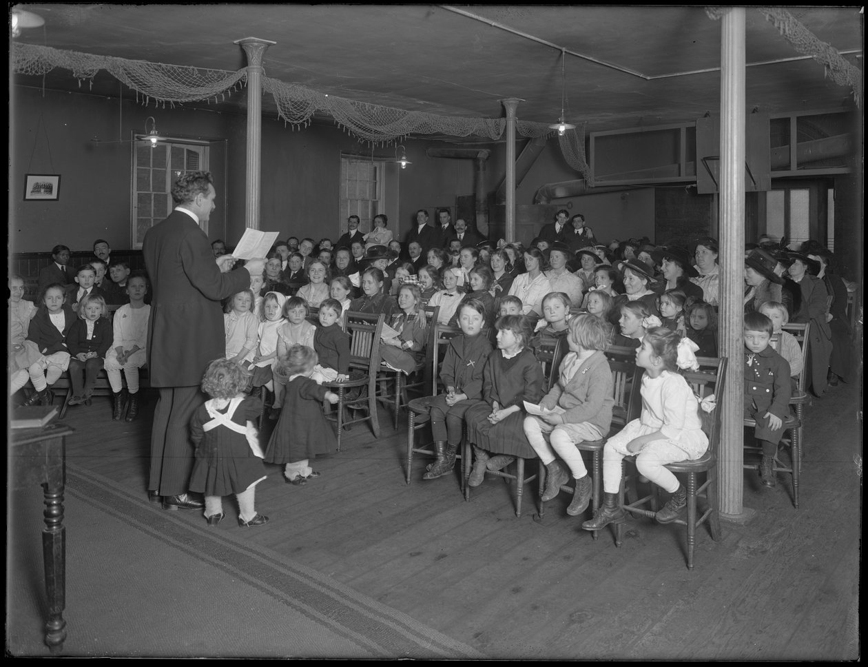 Pyhäkoulutunti baptistikirkossa osoitteessa 235 E. 83rd Street, New York City, 27. helmikuuta 1916 tekijältä William Davis Hassler