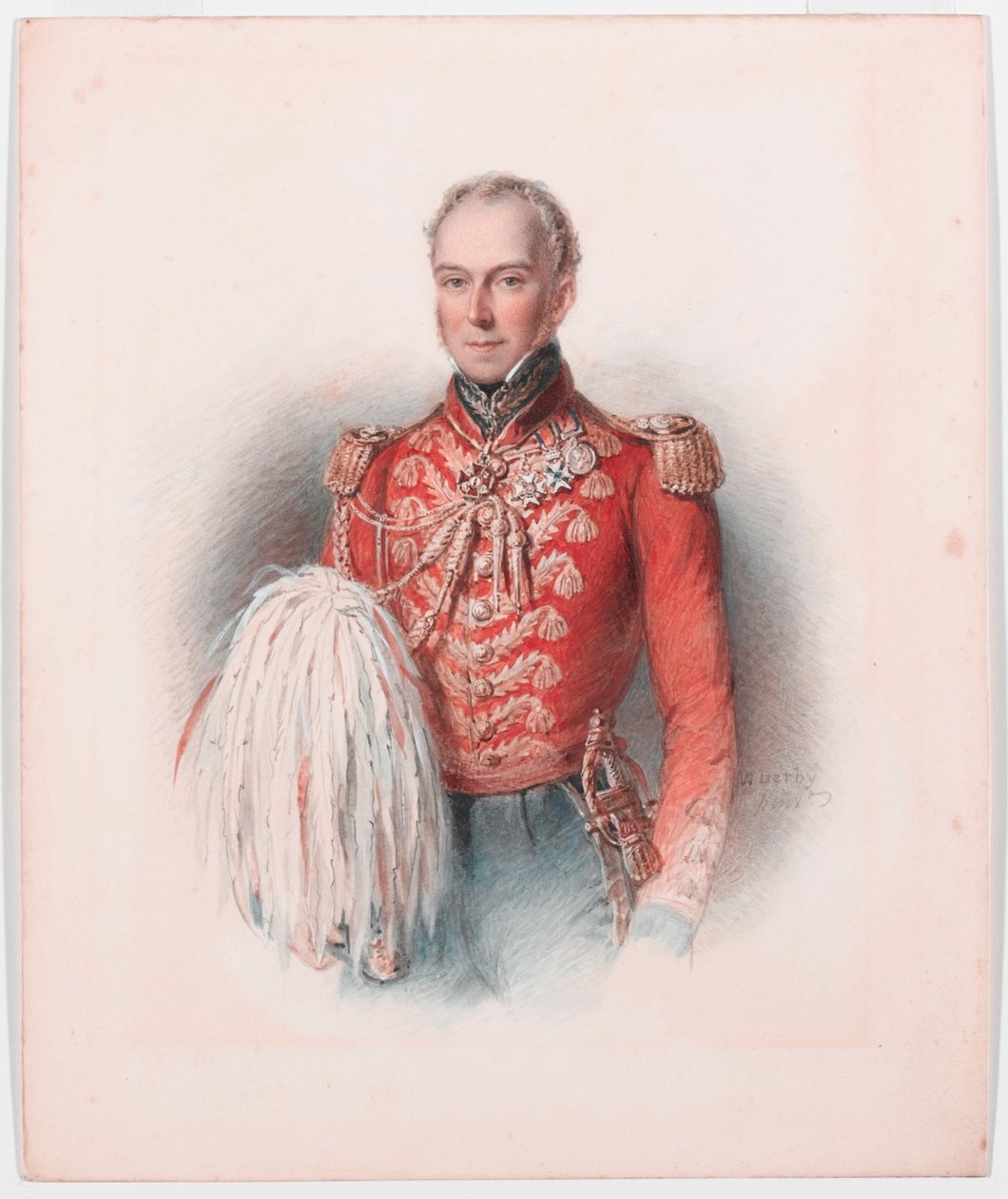 Kenraalimajuri William George Keith Elphinstone, noin 1837 tekijältä William Derby
