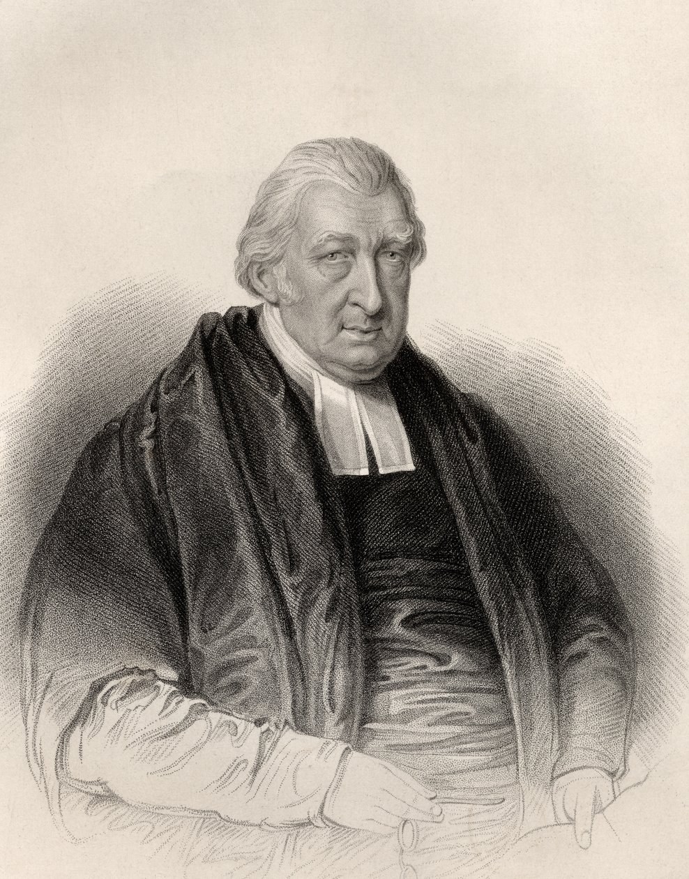 Reverend Rowland Hill, S. Freemanin kaiverrus, National Portrait Gallery, Volume IV, julkaistu n. 1820 (litho) tekijältä William Derby