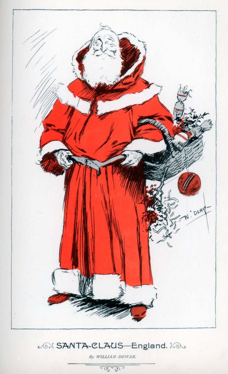 "Santa Claus - England", 1895 tekijältä William Dewar