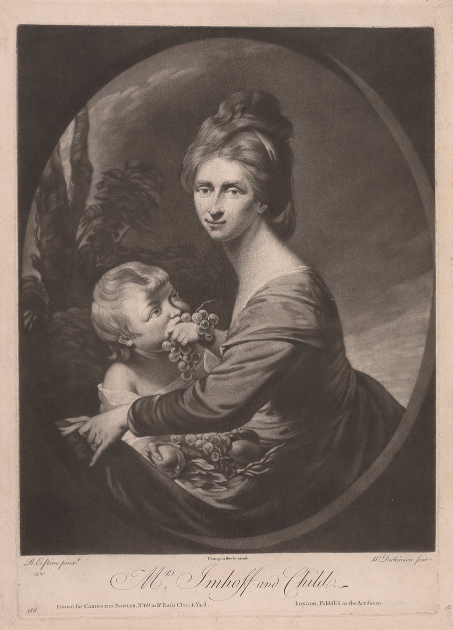 Rouva Imhoff ja lapsi tekijältä William Dickinson