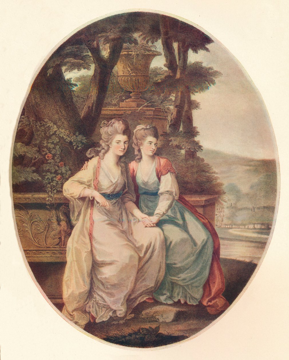 Devonshiren herttuatar ja Lady Duncannon, 1782 tekijältä William Dickinson