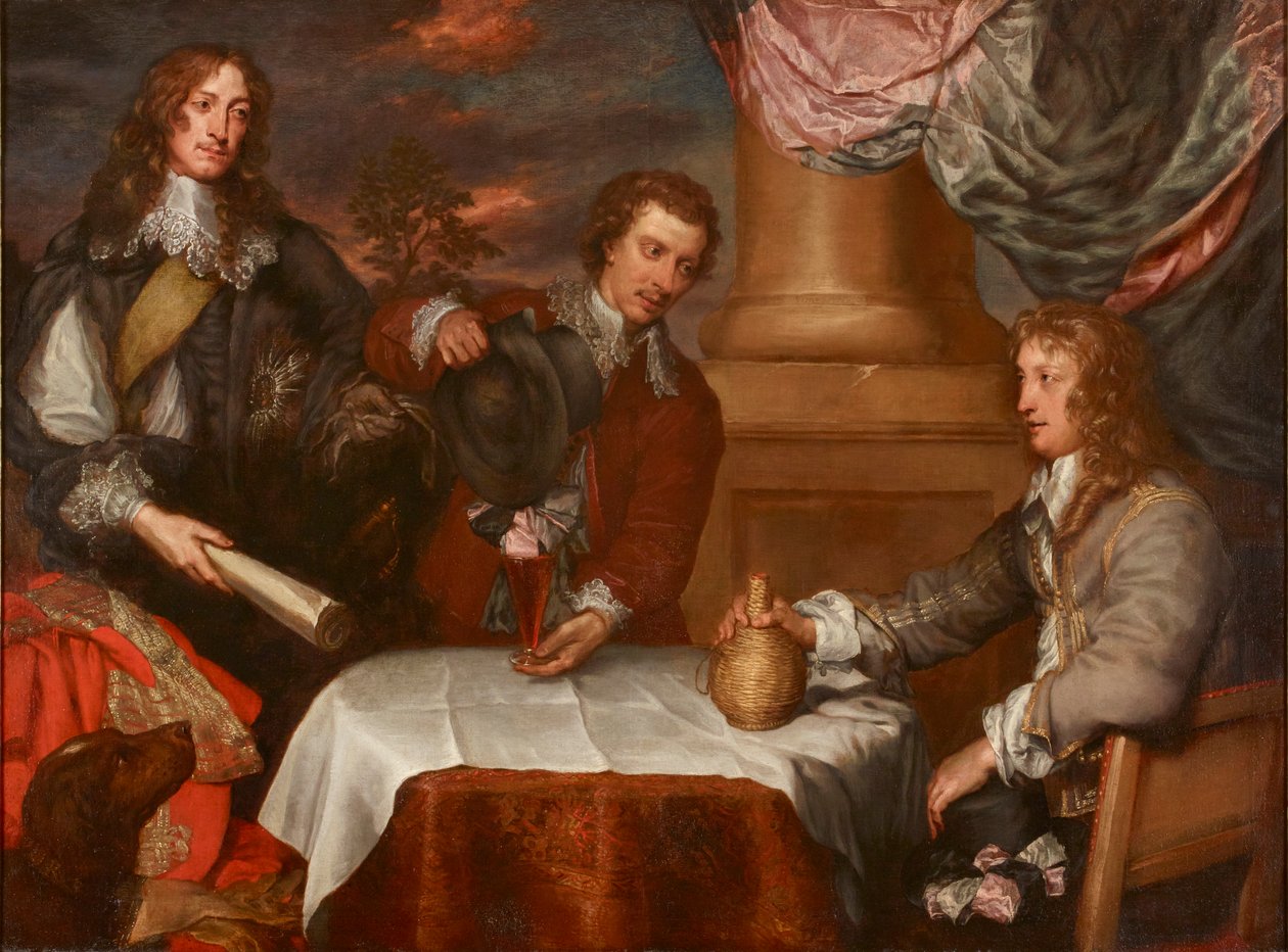 Prinssi Rupertin, eversti William Leggen ja eversti John Russellin muotokuva, 1645-1646 tekijältä William Dobson