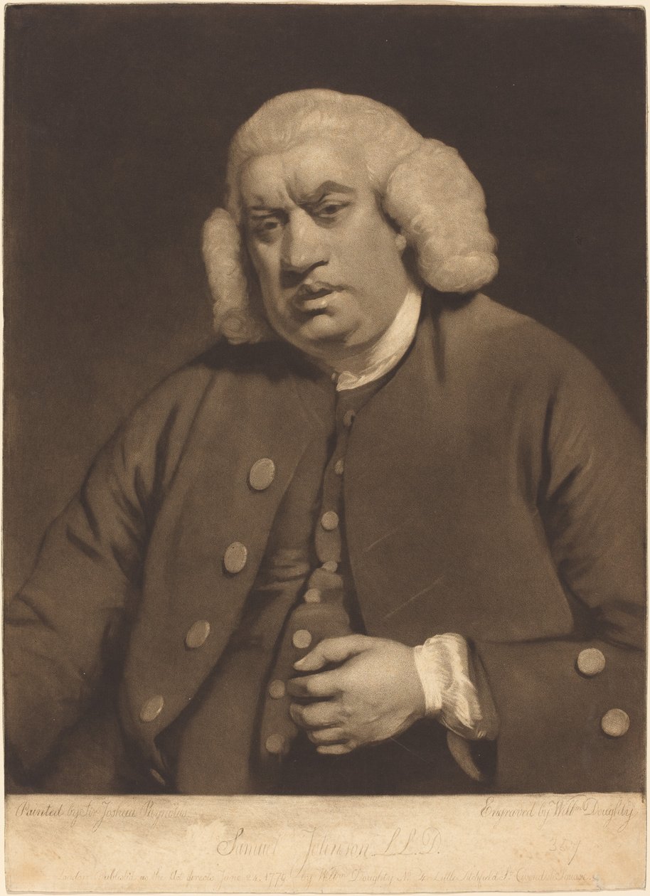 Samuel Johnson tekijältä William Doughty after Sir Joshua Reynolds