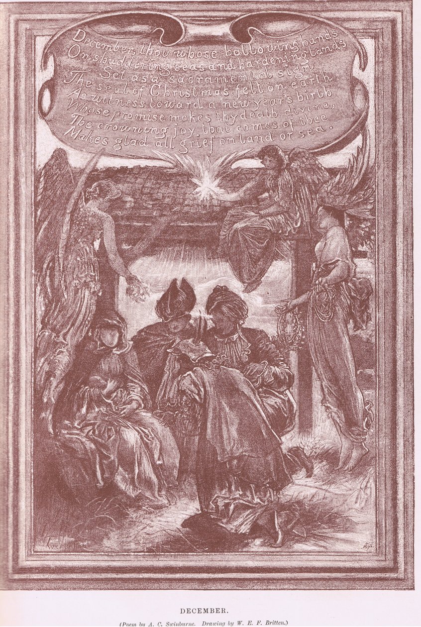 joulukuuta, The Magazine of Art 1893, Cassell and Company tekijältä William Edward Frank Britten