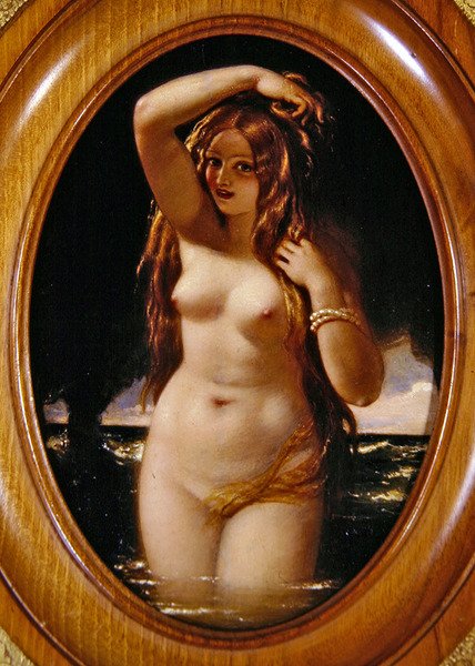 Water Sprite (öljy paneelissa) tekijältä William Edward Frost