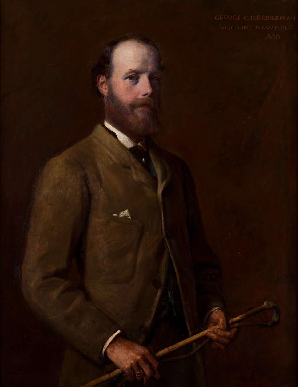 Georgen muotokuva, varakreivi Newport - myöhemmin 4. Earl of Bradford (1845-1915), n. 1880 (öljy kankaalle) tekijältä William Edward Miller