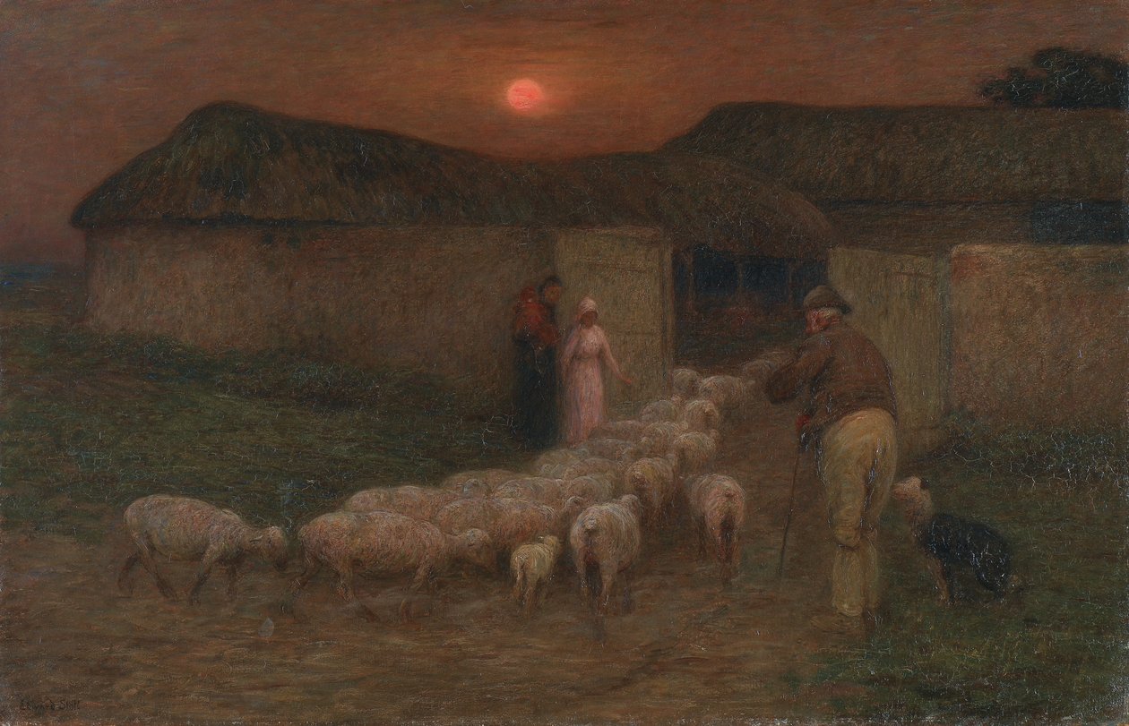 Taittoaika, noin 1900 (öljy kankaalle) tekijältä William Edward Stott