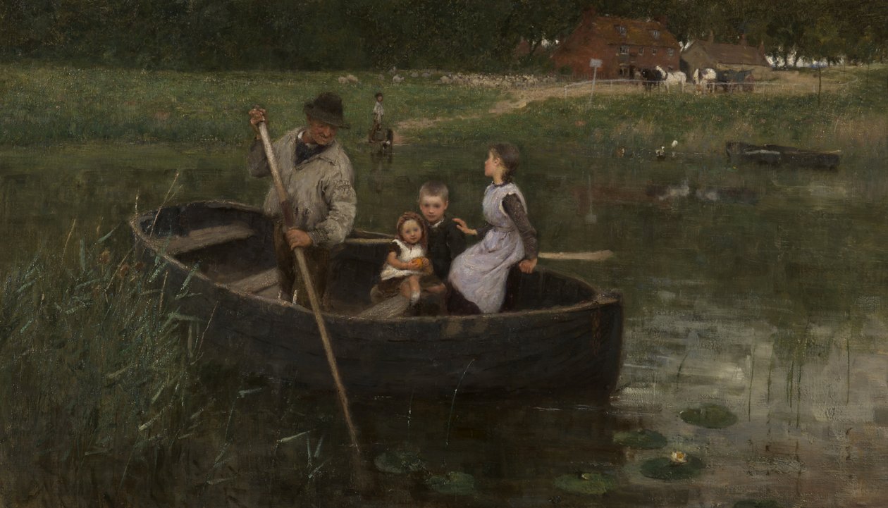 Lautta, 1887 tekijältä William Edward Stott