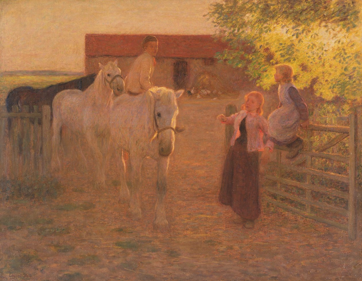 Vanha portti, n. 1896 (öljy kankaalle) tekijältä William Edward Stott