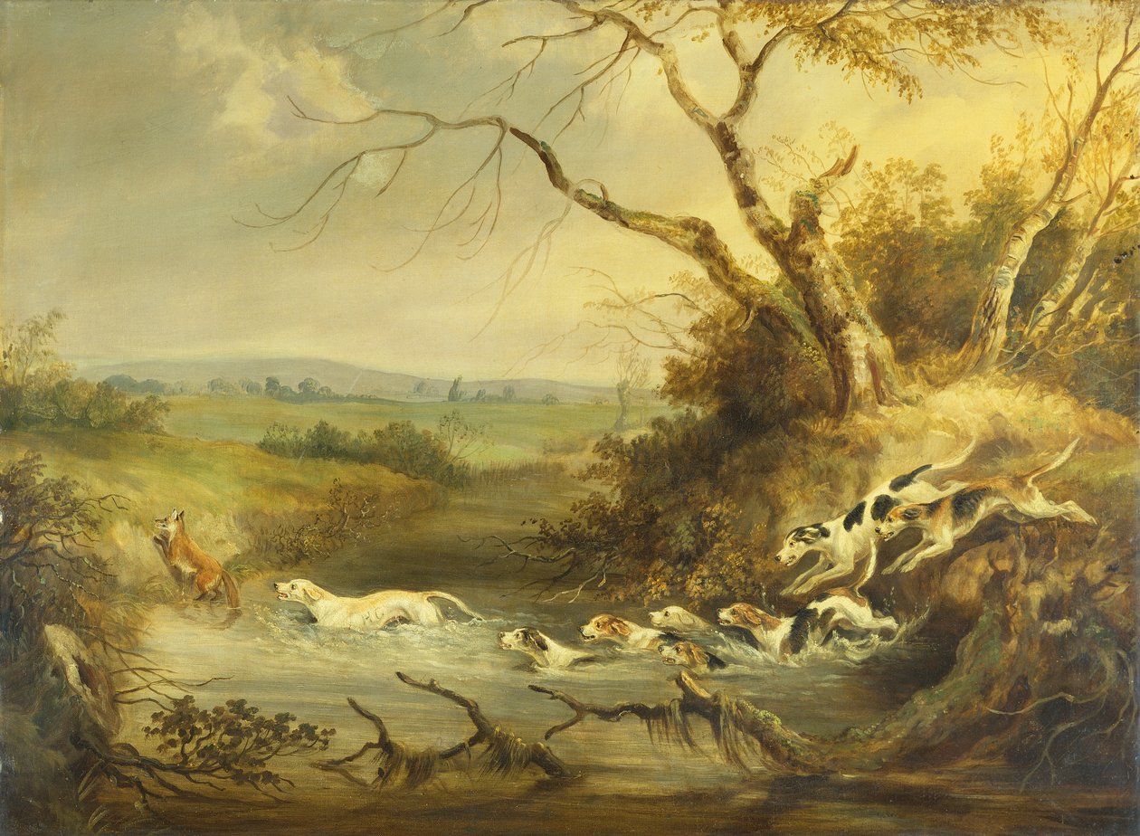 Close to the Kill by the Brook (öljy kankaalle) tekijältä William Edward Webb