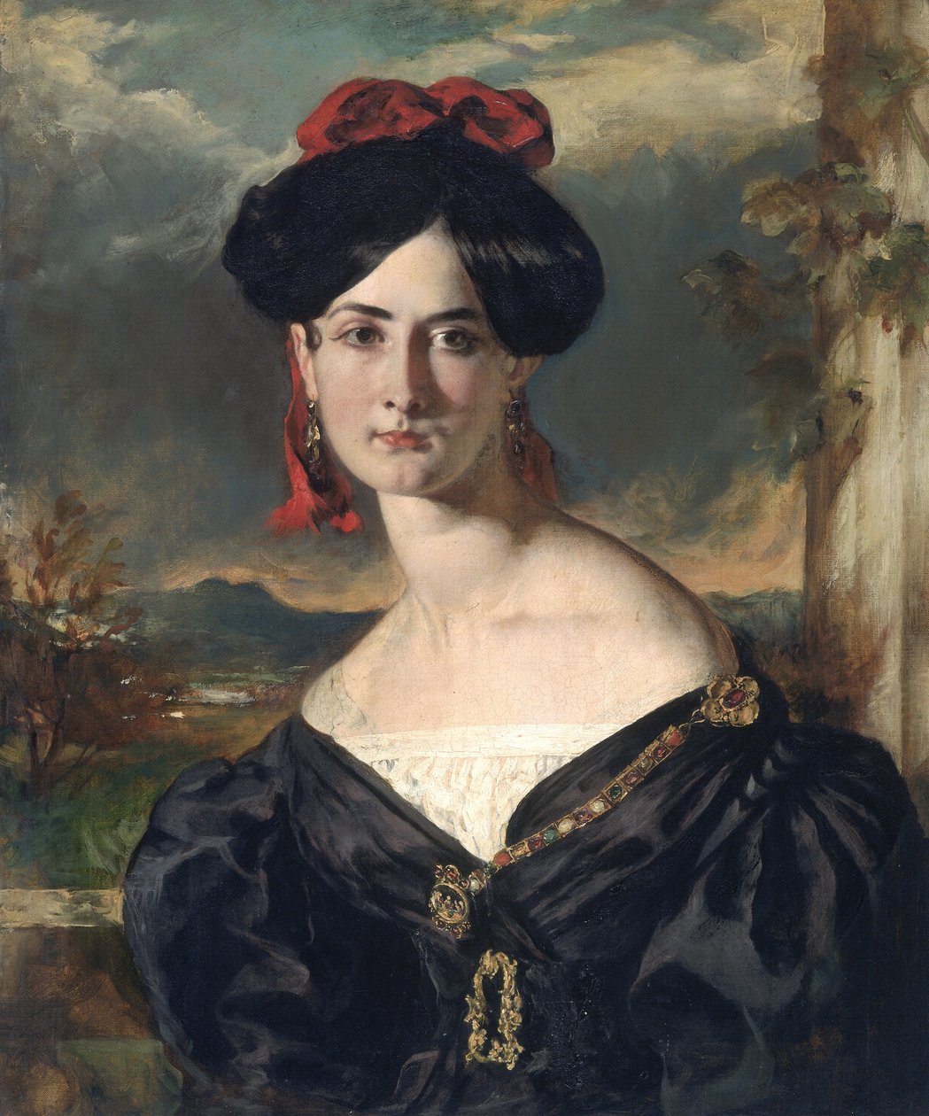 Louisa Vaughan (o.s. Rolls) (öljy kankaalle) tekijältä William Etty
