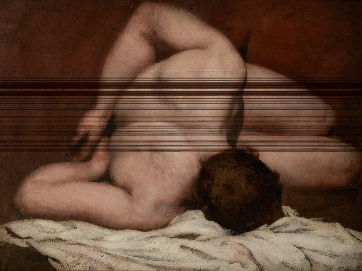 Mies alasti (öljy kankaalle) tekijältä William Etty